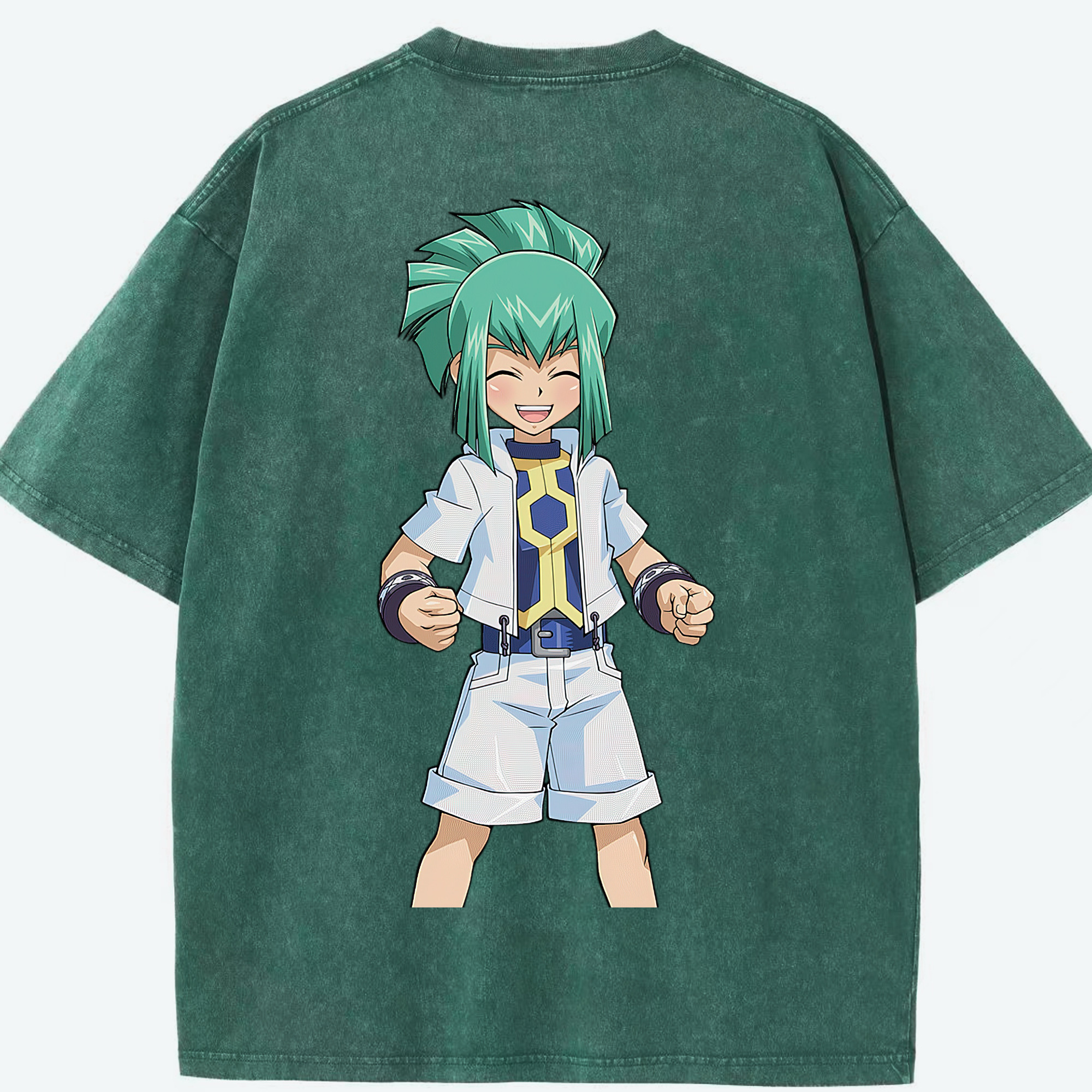 （画像用） 遊☆戯☆王 Yu-Gi-Oh! 綿100% ヴィンテージ風 半袖Tシャツ（背面プリント）
